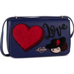 Torebka LOVE MOSCHINO - JC4089PP18LP0750 Blu. Niebieskie listonoszki damskie Love Moschino, bez wzorów, ze skóry ekologicznej, bez dodatków. Za 979.00 zł.