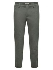ONLY & SONS Spodnie chino "Mark" - Slim fit - w kolorze szarym rozmiar: W31/L34. Szare spodnie materiałowe męskie Only & Sons, bez wzorów. Za 144.95 zł.