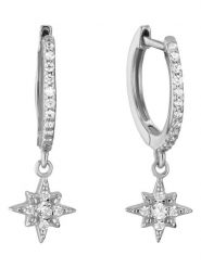 Les Favorites Srebrne kolczyki-kreole z cyrkoniami rozmiar: onesize. Szare kolczyki damskie Les Favorites, z cyrkonią, srebrne. Za 78.99 zł.