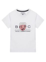 Beverly Hills Polo Club T-Shirt P-SS26B-TS414011 Biały Regular Fit. Białe t-shirty chłopięce Beverly Hills Polo Club, bez wzorów, z bawełny, bez ramiączek. Za 129.99 zł.