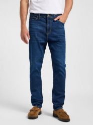 MĘSKIE SPODNIE JEANSOWE LEE AUSTIN DEEP OCEAN 112365103. Niebieskie spodnie wizytowe męskie Lee, z bawełny. W wyprzedaży za 159.99 zł.