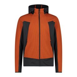 Bluza męska turystyczna CMP 35G6567. Brązowe bluzy z kapturem męskie CMP, na wiosnę, l, z polaru. Za 301.00 zł.