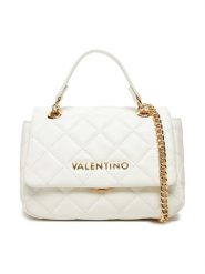 Valentino Torebka VBS3KK05R Biały. Białe torebki klasyczne damskie Valentino, bez wzorów, ze skóry, wizytowe, bez kołnierzyka, bez ramiączek. Za 399.99 zł.