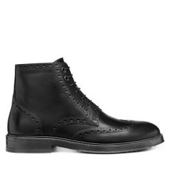 Kozaki Geox. Czarne buty zimowe męskie Geox, bez zapięcia. Za 539.99 zł.