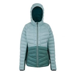Kurtka damska przejściowa ocieplana z kapturem Dalent. Niebieskie kurtki damskie Regatta, bez wzorów, z puchu, z kapturem. Za 349.99 zł.
