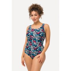 Damskie Kostium kąpielowy graficzny nadruk bez miękkich miseczek okrągły dekolt. Niebieskie stroje jednoczęściowe damskie Ulla Popken, plus size, bez wzorów, plus size. W wyprzedaży za 159.99 zł.
