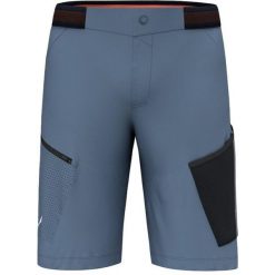 Spodenki turystyczne męskie Salewa Pedroc 3 DST M Cargo Shorts. Niebieskie szorty męskie Salewa, bez kołnierzyka. Za 370.67 zł.