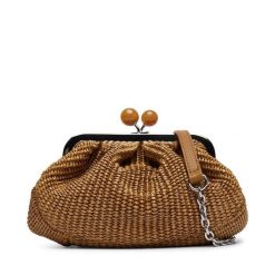 Torebka Weekend Max Mara. Brązowe torebki klasyczne damskie Weekend Max Mara, bez wzorów, bez dodatków. Za 1,159.00 zł.