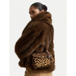 Torebka LAUREN RALPH LAUREN. Brązowe torebki klasyczne damskie Lauren Ralph Lauren, bez wzorów, bez dodatków. Za 1,899.00 zł.