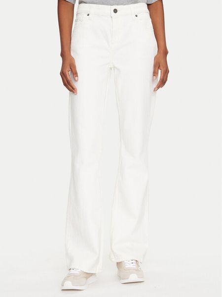 Guess Jeans Jeansy W5GA1S D5M62 Biały Bootcut Fit. Białe jeansy damskie Guess Jeans. Za 199.99 zł.