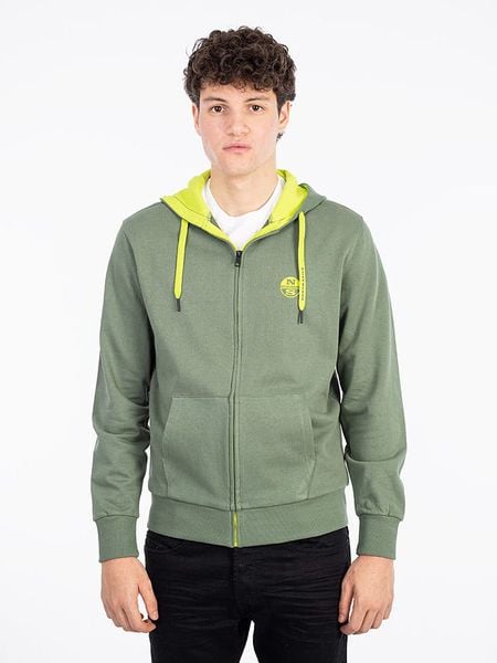 North Sails Bluza w kolorze zielono-żółtym rozmiar: M. Zielone bluzy bez kaptura męskie North Sails, m, z bawełny. Za 225.45 zł.