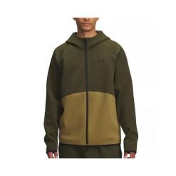 Bluza z kapturem i zamkiem błyskawicznym Under Armour Unstoppable Fleece. Zielone bluzy z kapturem męskie Under Armour, xl, z dzianiny. Za 463.30 zł.