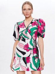 Pinko Sukienka codzienna 100995 A0TN Kolorowy Regular Fit. Sukienki damskie Pinko, na co dzień, bez wzorów, z bawełny, bez kołnierzyka, bez ramiączek, proste. Za 1,649.00 zł.