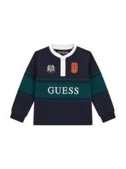 Guess Bluzka N6YI16 6K4432 Granatowy Regular Fit. Niebieskie t-shirty chłopięce Guess, z aplikacjami, z bawełny, bez ramiączek. Za 134.99 zł.