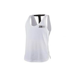 Damski tank top Z3R0D Fusion. Białe topy sportowe damskie ZEROD, m, bez wzorów, z bawełny, bez ramiączek. Za 329.00 zł.
