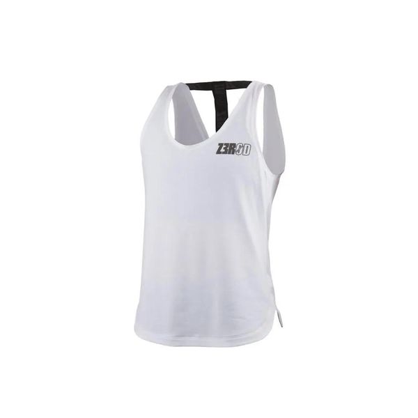 Damski tank top Z3R0D Fusion. Białe topy sportowe damskie ZEROD, m, bez wzorów, z bawełny, bez ramiączek. Za 329.00 zł.