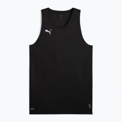 Koszulka piłkarska męska PUMA teamJAWS Starter Jersey. Czarne t-shirty sportowe męskie Puma, m, z jersey, bez ramiączek, do piłki nożnej. Za 165.50 zł.