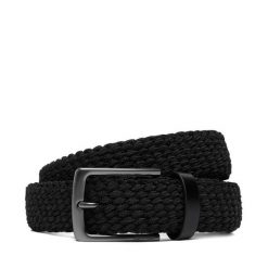 Pasek Calvin Klein. Czarne paski męskie CALVIN KLEIN, bez wzorów, casualowe. Za 249.99 zł.