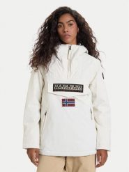Napapijri Kurtka anorak Rainforest NP0A4GM6 Écru Regular Fit. Kurtki damskie Napapijri, m, bez wzorów, z syntetyku, bez kaptura. Za 769.99 zł.