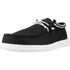Buty HEY DUDE WALLY LETTERMAN Czarny. Czarne buty trekkingowe męskie PRO BRANDS, z tkaniny, bez zapięcia, trekkingowe. Za 248.99 zł.