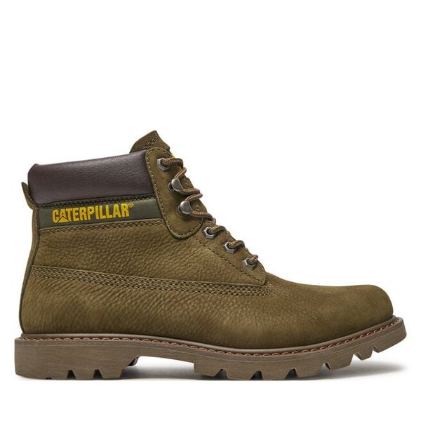 Trapery CAT Footwear. Zielone buty zimowe męskie CAT Footwear, bez zapięcia. Za 579.99 zł.