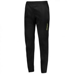 Spodnie do biegania męskie Scott RC Run Waterproof. Czarne spodnie materiałowe męskie Scott, bez wzorów, z materiału. Za 499.99 zł.
