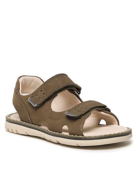 Lasocki Kids Sandały CI12-2705-17 Khaki. Brązowe sandały chłopięce Lasocki Kids, z nubiku, bez zapięcia. Za 82.99 zł.