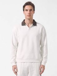 Nils Sundström bluza polo Mężczyźni biały, L. Białe bluzy bez kaptura męskie Nils Sundström, l. Za 299.95 zł.