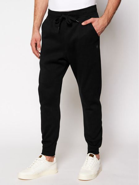 G-Star Raw Spodnie dresowe Premium Core D15653-C235-6484 Czarny Slim Fit. Czarne spodnie dresowe męskie G-Star, bez wzorów, z bawełny. Za 349.99 zł.