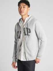 GAP Bluza w kolorze jasnoszarym rozmiar: M. Szare bluzy z kapturem męskie GAP, m. Za 100.99 zł.