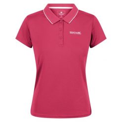 Koszulka Polo Damska Maverick V. Czarne bluzki damskie Regatta, bez wzorów, bez kołnierzyka, bez ramiączek. Za 84.99 zł.