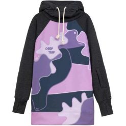 Kurtka Deep Trip Damska Outdoorowa Fibi. Czarne kurtki damskie DEEP TRIP, bez wzorów, z softshellu, z kapturem, narciarskie. Za 499.00 zł.