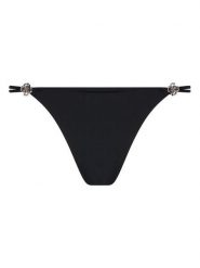 Guess Stringi O5BE14 KCF20 Czarny. Czarne stringi damskie Guess, xl, z aplikacjami, z syntetyku. Za 149.99 zł.