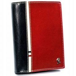 Portfel męski Rovicky 326-RBA-D BLACK-RED czarno-czerwony. Czarne portfele męskie ROVICKY, bez wzorów. Za 84.00 zł.