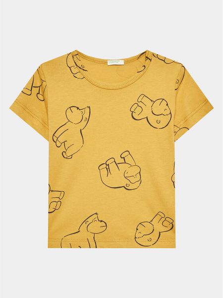 United Colors Of Benetton T-Shirt 30HPA1031 Granatowy Regular Fit. Niebieskie t-shirty chłopięce United Colors Of Benetton, bez wzorów, z bawełny, bez ramiączek. Za 39.99 zł.