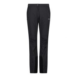 Spodnie narciarskie dla kobiet CMP Unlimitech. Brązowe spodnie dresowe damskie CMP, bez wzorów, sportowe. Za 422.00 zł.