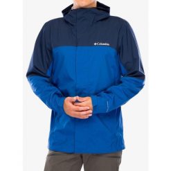 Kurtka przeciwdeszczowa męska Columbia Wahkeena Falls 3L Shell. Niebieskie kurtki męskie Columbia, l, bez wzorów, sportowe, bez kaptura. Za 629.99 zł.