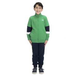 Bluza z bawełna z pełny zamek błyskawiczny na co dzień. Niebieskie spodnie dresowe damskie LEONE 1947 APPAREL, bez wzorów, z bawełny. W wyprzedaży za 132.85 zł.