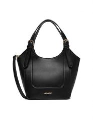 Lasocki Torebka CEO-LSK-M-003-09 Czarny. Czarne torebki klasyczne damskie Lasocki, bez wzorów, z materiału, bez dodatków. Za 159.99 zł.