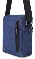 Męska, Materiałowa Torebka, Saszetka, Listonoszka - Pako Jeans - Granat. Niebieskie saszetki męskie Pako Jeans, z jeansu. Za 45.00 zł.