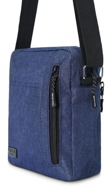 Męska, Materiałowa Torebka, Saszetka, Listonoszka - Pako Jeans - Granat. Niebieskie saszetki męskie Pako Jeans, z jeansu. Za 45.00 zł.