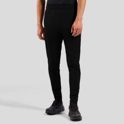 Spodnie techniczne męskie ODLO Zeroweight Pants Regular Length. Brązowe spodnie materiałowe męskie Odlo, bez wzorów, sportowe. Za 347.60 zł.