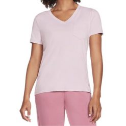 Koszulka Damska Skechers. Czerwone bluzki sportowe damskie Skechers, bez kołnierzyka, bez ramiączek. Za 103.99 zł.