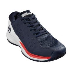 Męskie Buty Tenisowe Rush Pro Ace. Niebieskie buty trekkingowe męskie Wilson, bez zapięcia, tenisowe. Za 602.99 zł.