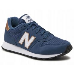 Buty na codzień New Balance 500 Damskie sportowe sneakersy. Niebieskie buty sportowe na co dzień damskie New Balance, bez wzorów, trekkingowe. Za 399.00 zł.