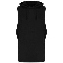 Męska Bluza Bez Rękawów Urban No Pocket Muscle Hoodie. Czarne bluzy bez kaptura męskie JUST COOL, m. Za 130.99 zł.