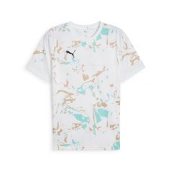 Męska koszulka piłkarska IndividualEARTH DAY PUMA. Białe t-shirty sportowe męskie Puma, m, bez ramiączek, do biegania. W wyprzedaży za 119.00 zł.
