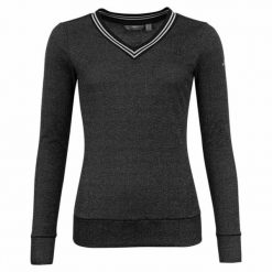 Sweter damski ANKY Glossy C-Wear. Czarne swetry klasyczne damskie ANKY, na zimę, bez kołnierzyka. Za 350.50 zł.