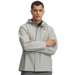 Kurtka męska Under Armour Cloudstrike Jacket 6009583. Białe kurtki męskie Under Armour, m, bez wzorów, z materiału, sportowe, z kapturem. Za 410.75 zł.