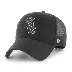 Czapka z daszkiem do baseballu '47 Mlb Chicago White Sox czarna. Czarne czapki z daszkiem damskie 47 Brand, bez wzorów, z bawełny. Za 147.00 zł.